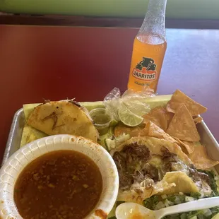 Birria Tacos and Consome