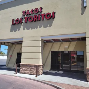 the front of the store