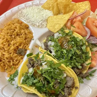 2 TACOS SUAVES COMBO   de Asada