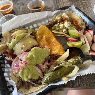 Quesabirria Carne Adobada Taco Carne Asada Taco Chicarron en Salsa Verde Taco