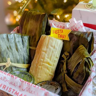 Tamales at Tacos Loteria