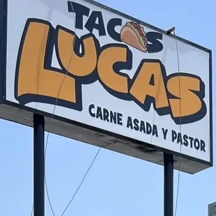 a sign for a restaurant