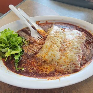 Enchiladas, no sour cream, like I ordered