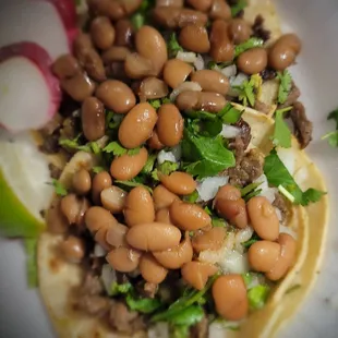 Add beans to your tacos