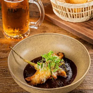 Squash Blossoms with house made mole