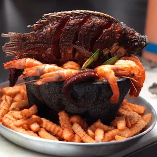 Seafood Molcajete