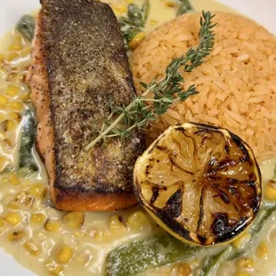 Salmon poblano