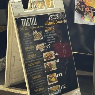 Menu as of 10.25.24