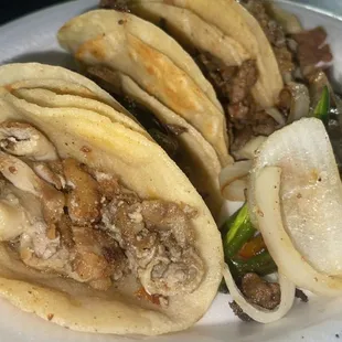 Tripa &amp; Asada tacos