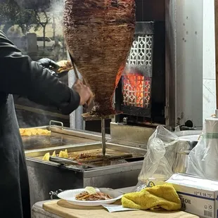 the pastor being freshly sliced (yummmmmm)