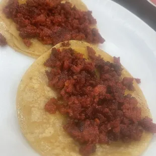Chorizo Tacos