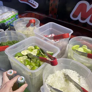 a table full of tacos