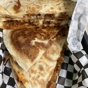 Al pastor quesadilla