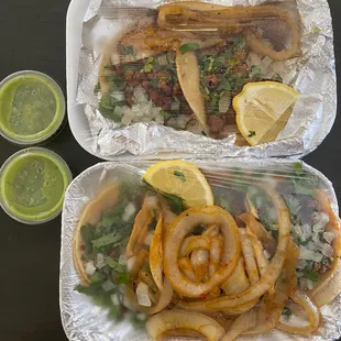 5/11/23 (thu): 2 Al pastor &amp; 4 asada. Requested for grilled onions. Pretty darn yummy!