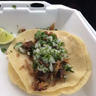 Pulled pork taco
