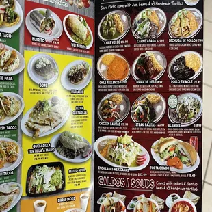Menu - March 2024