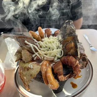 Carne Asada Camaron/ Shrimp Mojarra Frita Camarones a la Diabla