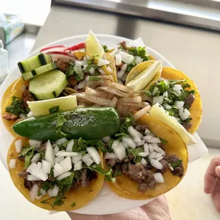 Tacos preparados con todo
$2.50 cada taco
