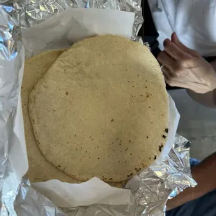 Homemade tortilla