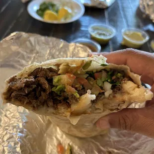 Asada California burrito. No lettuce. So good!