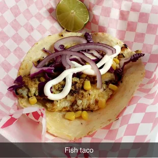 Taco de pescado