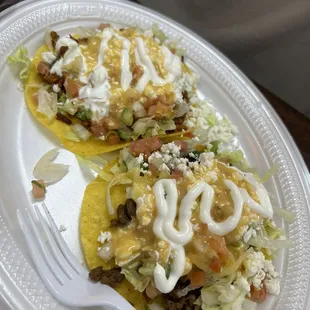 Tostada added cheese