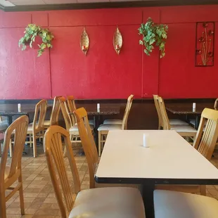 Plenty of dining space