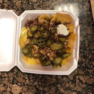 Chicken and fajita nachos are killing the game