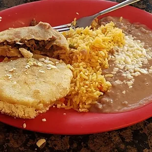 Rice and beans is always a favorite but this concept of gordita was just excellent especially with the green chili salsa