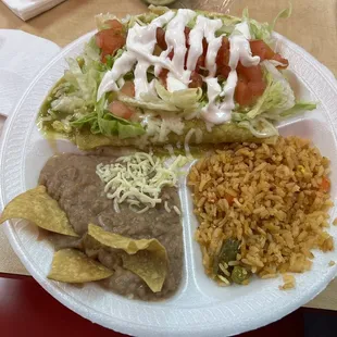 Rolled Taco's rice &amp; bean chips