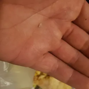 a hand holding a taco