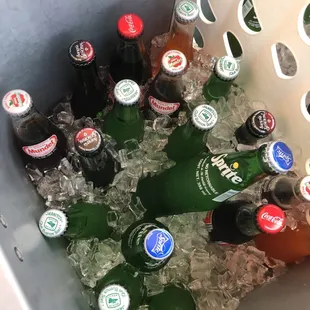 All your classic Mexican bottle sodas, also know as &quot;refrescos&quot;.