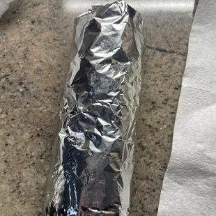 Bean and cheese burrito