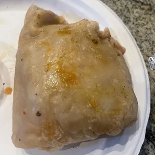 Greasy Bean and cheese burrito