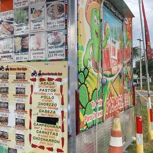 Outside the food truck