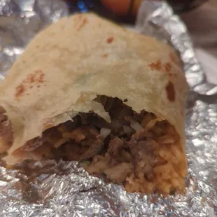Carne asada burrito