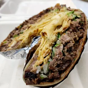 Cruncyy wrap asada &amp; lengua