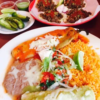 1. Enchilada and Chile Relleno Combo