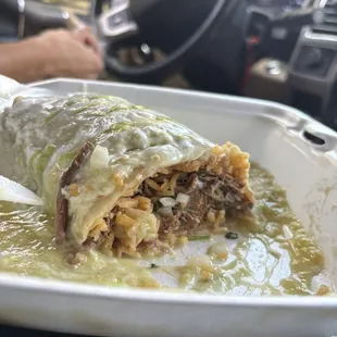 GREEN Wet Burrito