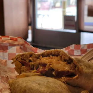 Veggie breakfast burrito