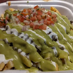 Carne asada fries, yum!