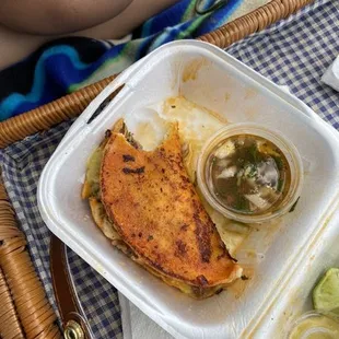 Moreno tacos with birria