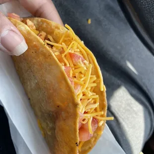 Crunchy taco.