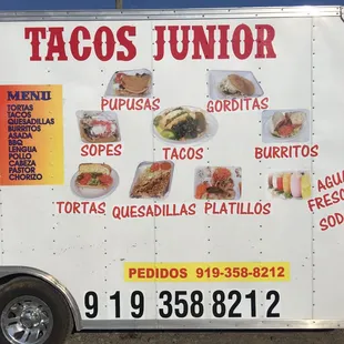 a tacos junior food truck