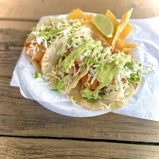 Shrimp tacos!