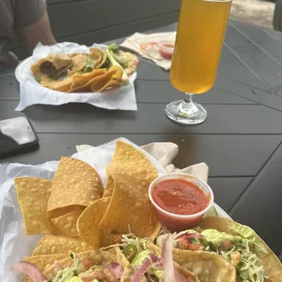 Mahi tacos and mixed tacos
