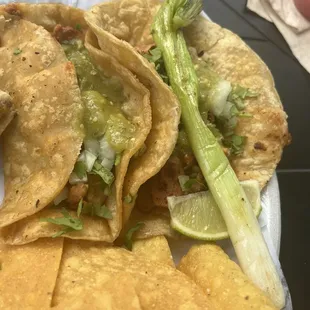 One chicken, one steak