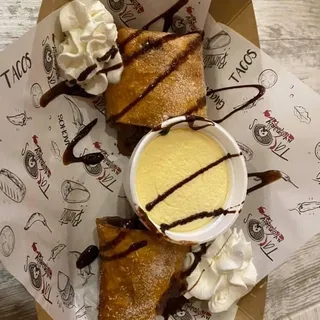 STRAWBERRY AND NUTELLA CHIMICHANGA