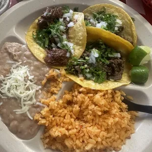 Three taco combo
