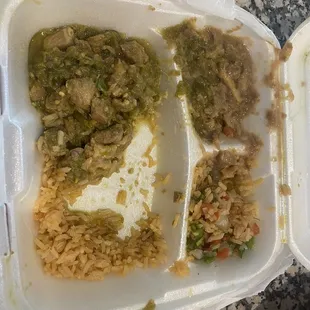 Green Chile pork , what a mess ! That&apos;s exactly what I got